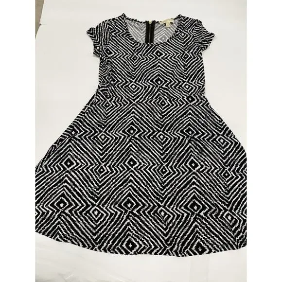 MICHAEL Michael Kors Dress Womens Medium Mini Babydoll Bohemian Stretch - Picture 1 of 6